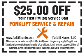 Coupon forklift repair Pensacola FL