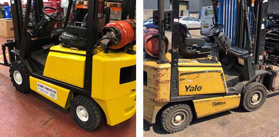 Forklift after reconditioning