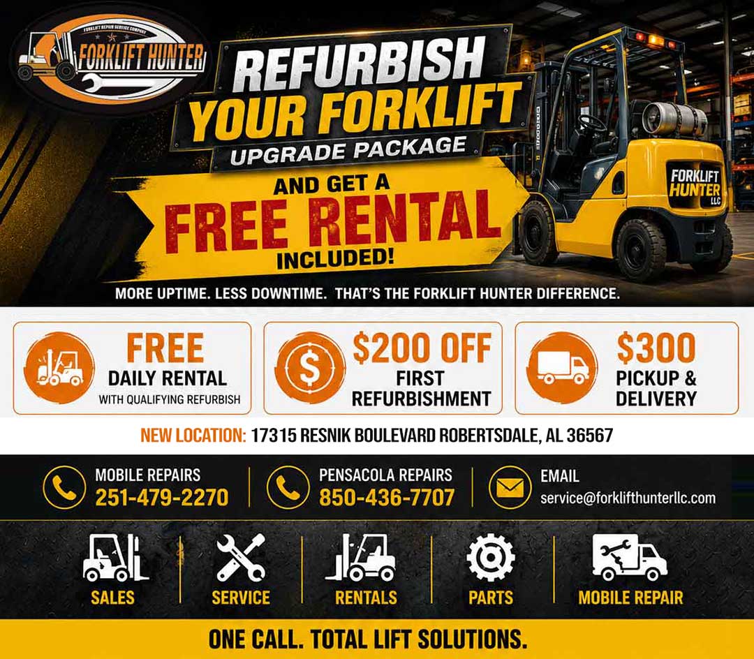 Refurbish Your Forklift and Receive a FREE Daily Rental